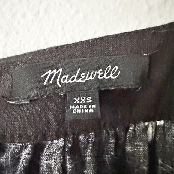 Madewell Square Neck Linen Mini Dress Lazy Daisy Print Women's Size XXS‎ - Picture 6 of 11